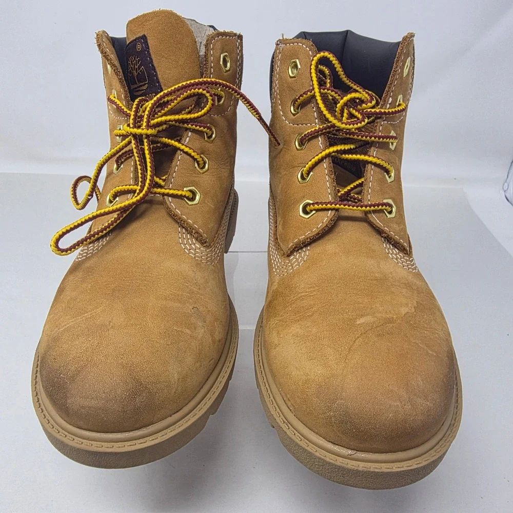 Timberland Classic 6 Inch Waterproof Boot Youth 1.5 Wheat Nubuck TB 010760 713